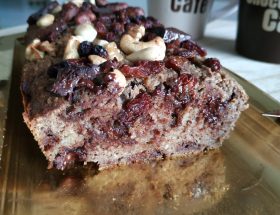 Cake citron choco cranberry