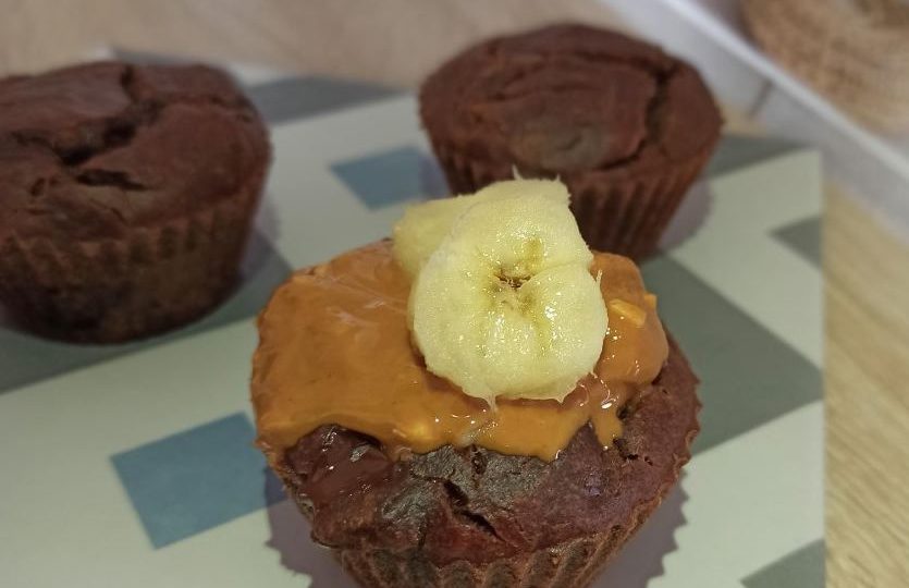 muffins chocolat banane