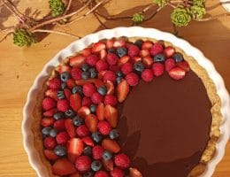 tarte chocolat fruits rouges